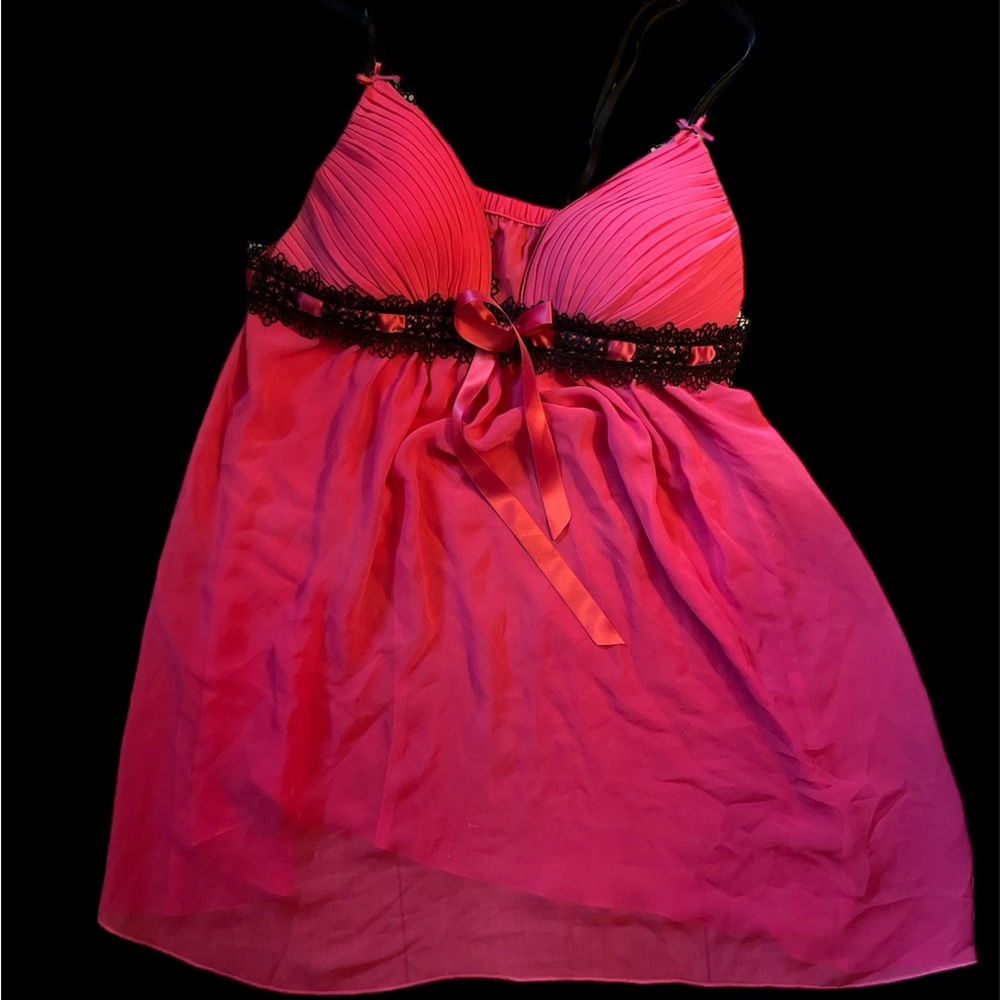 Pink Cosmopolitan baby doll lingerie top